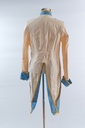 Chaqueta napoleónica azul claro y crudo