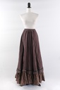 Falda comp volante en bajos S.XIX