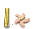 Broche estrella rosa