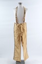 Traje dorado con solapa lentejuelas