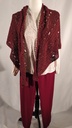 Camisa escote pico motivos florales (Adriana)