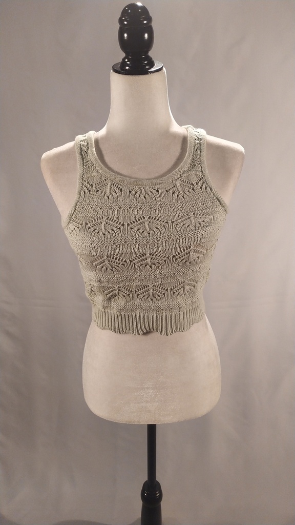 Conjunto chaqueta y camiseta tirantes punto calado