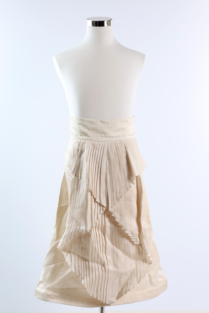 Coraza romano organza crudo