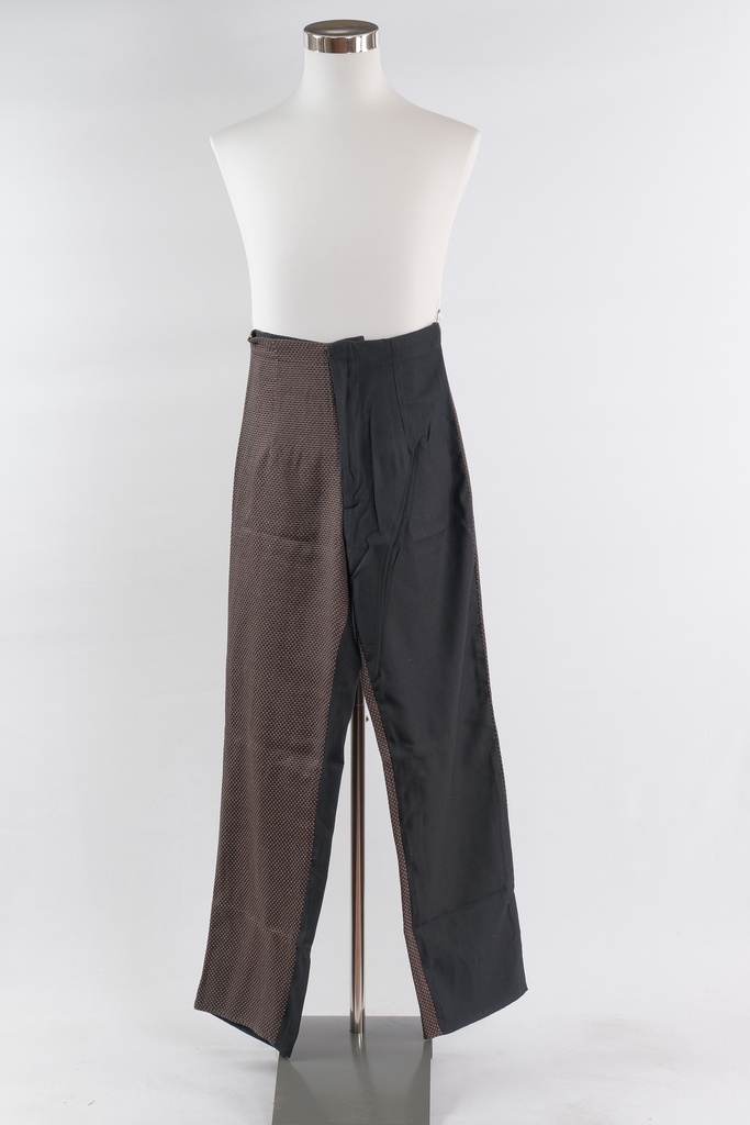 Chaqueta larga bicolor bolsillos tapeta+ pantalón bicolor