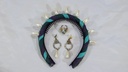 Diadema azules y verdes