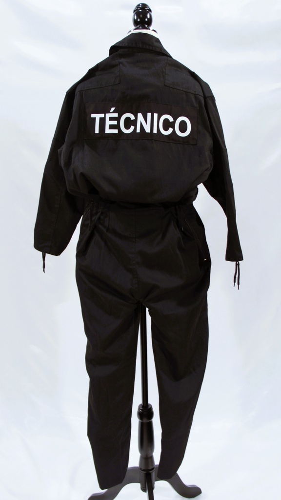 Mono negro cremalleras