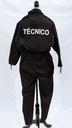 Mono negro cremalleras