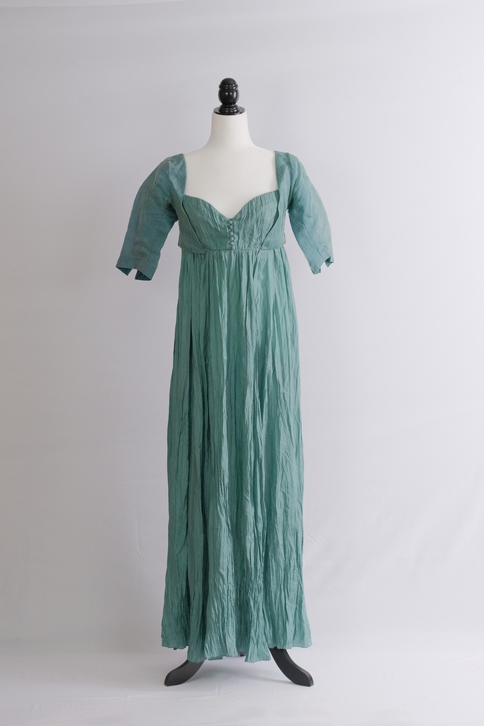 Vestido tirantes corte imperio tornasolada