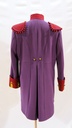 Chaqueta morada y roja militar antigua