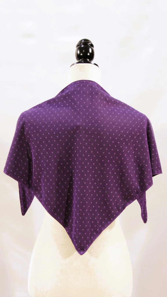 Pañuelo morado con puntos lila