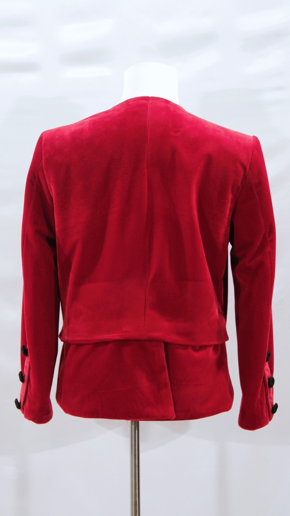 Chaqueta terciopelo rojo