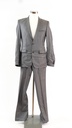 Traje gris oscuro satinado Zara