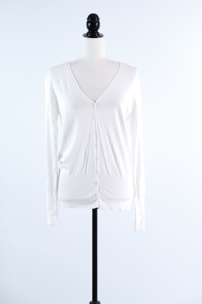 Chaqueta de punto blanco