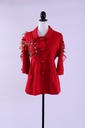 Chaqueta manga japonesa en rojo con aplicaciones plástico