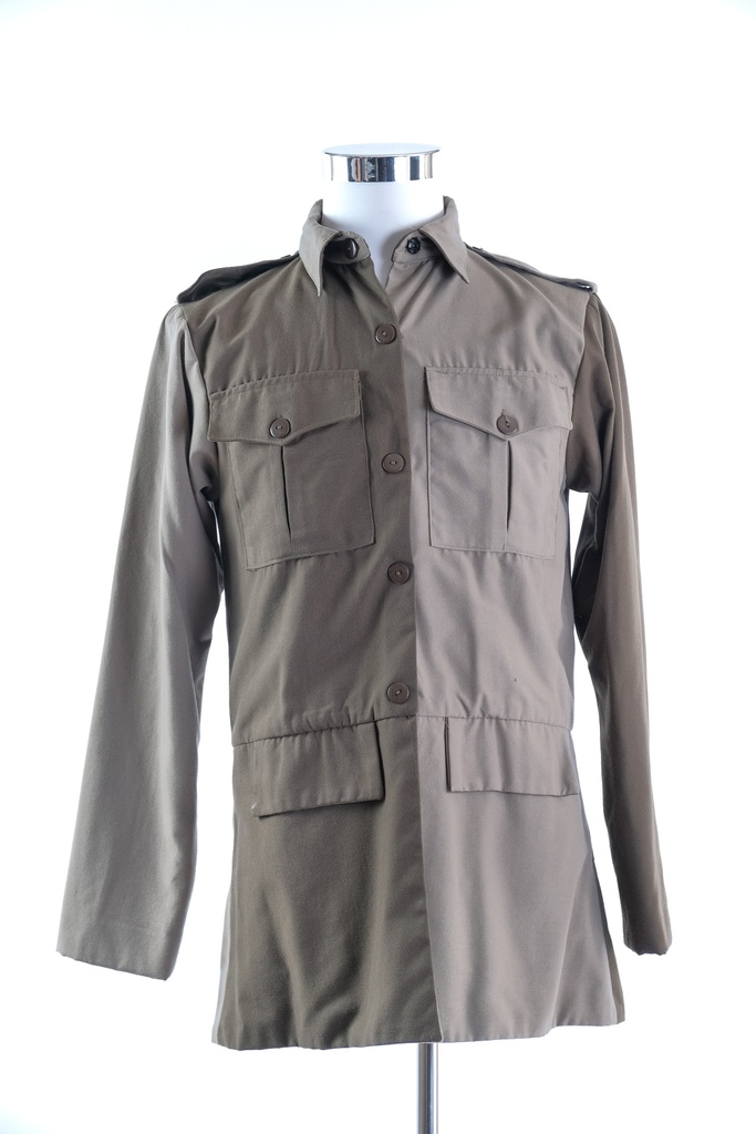 Chaqueta militar bicolor
