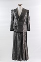 Traje americana negro hilo lurex+ pantalón ancho
