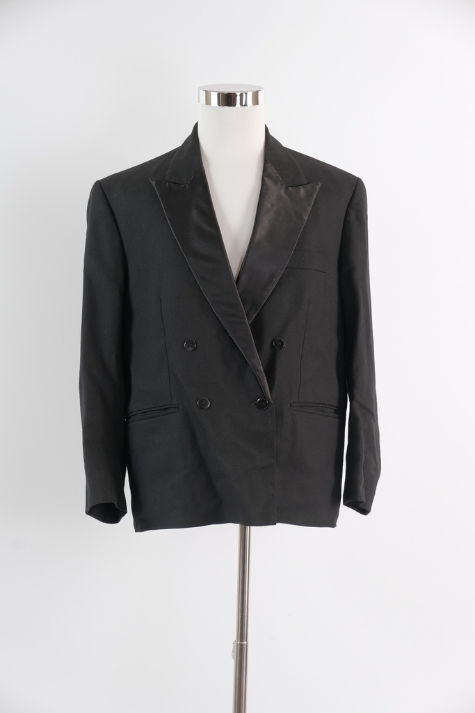 Chaqueta solapa smoking paño antigua