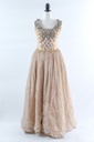 Conjunto corpiño lamé + faldón organza