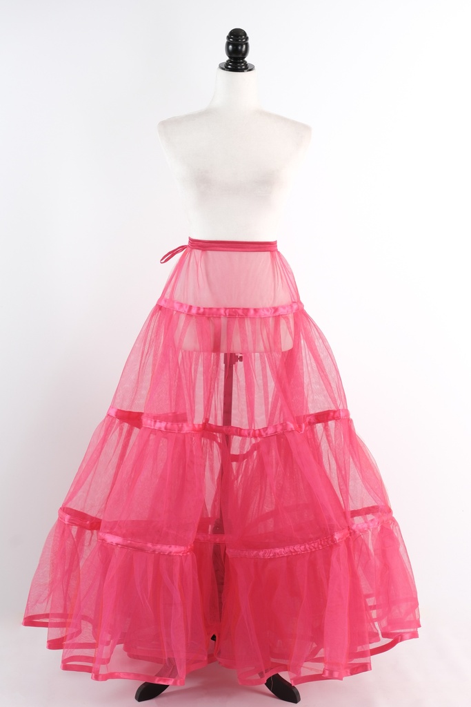 Cancán tul fucsia largo