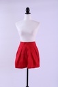 Falda rojo tablas corta