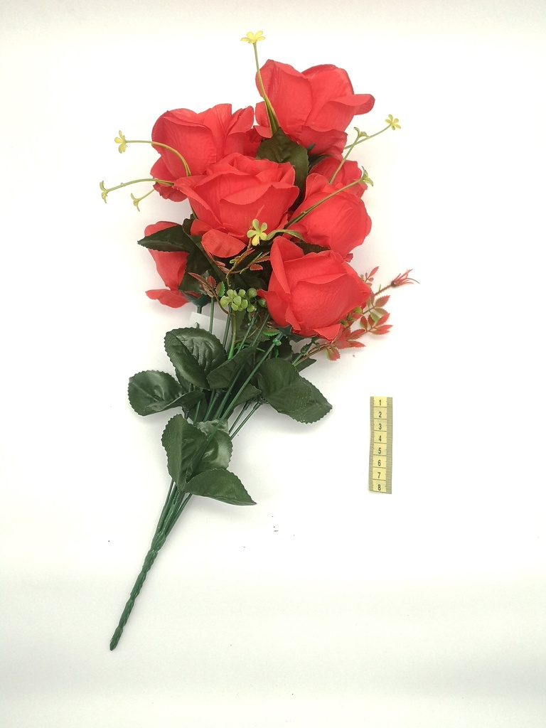 Flor, ramo de rosa roja