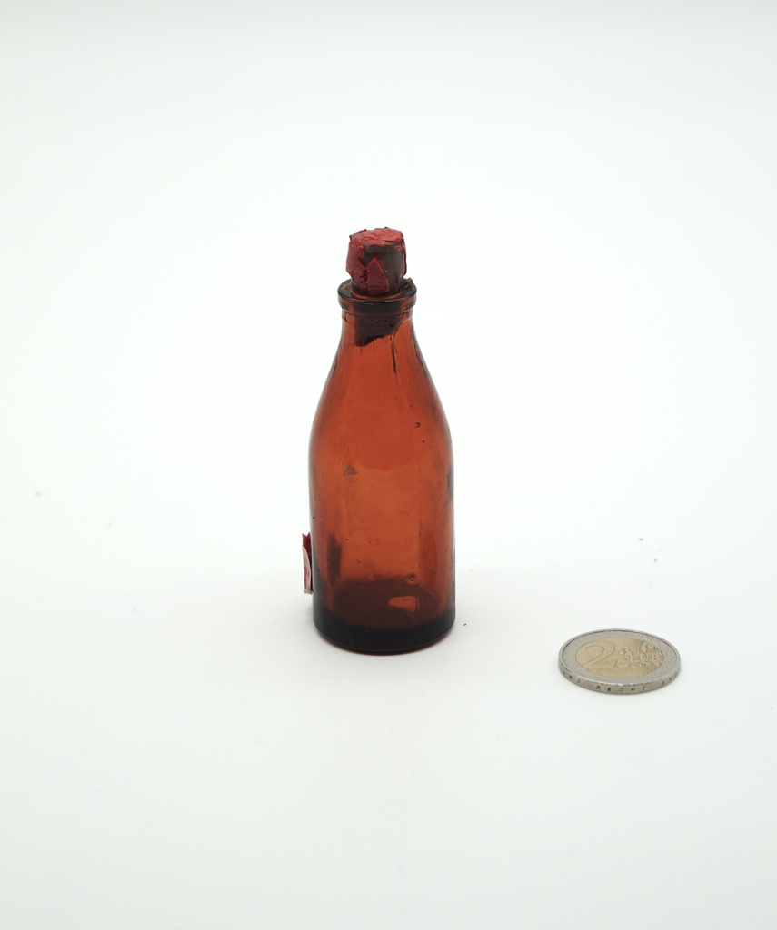 Frasco de Cristal pequeño Marrón