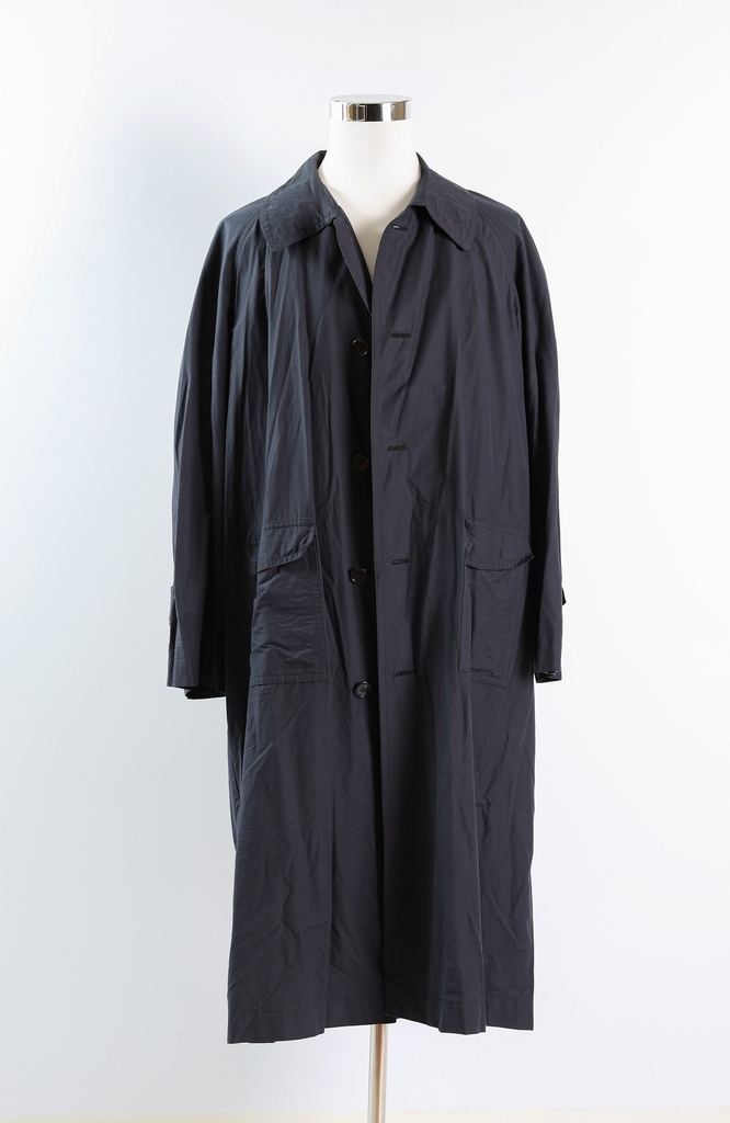 Gabardina bolsillos plastrón