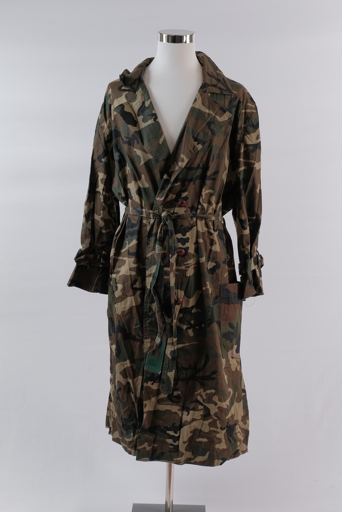 Gabardina camuflaje larga