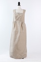 Vestido tafeta color topo opo4