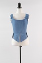 Corsé algodón tirantes varilla azul (copia)