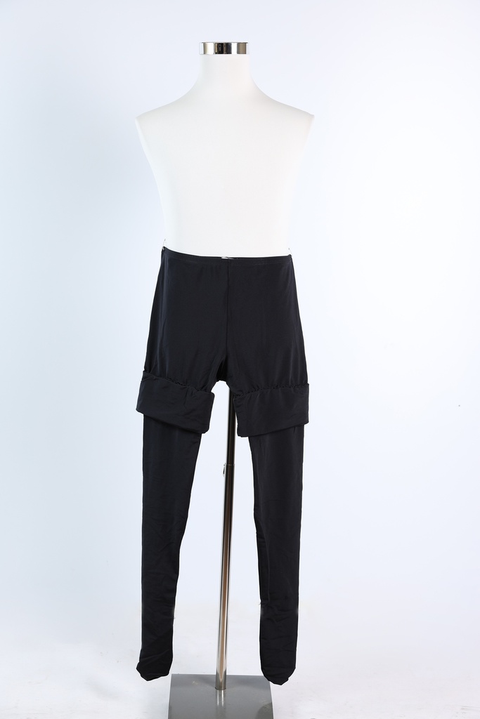 Media lycra negro elástico
