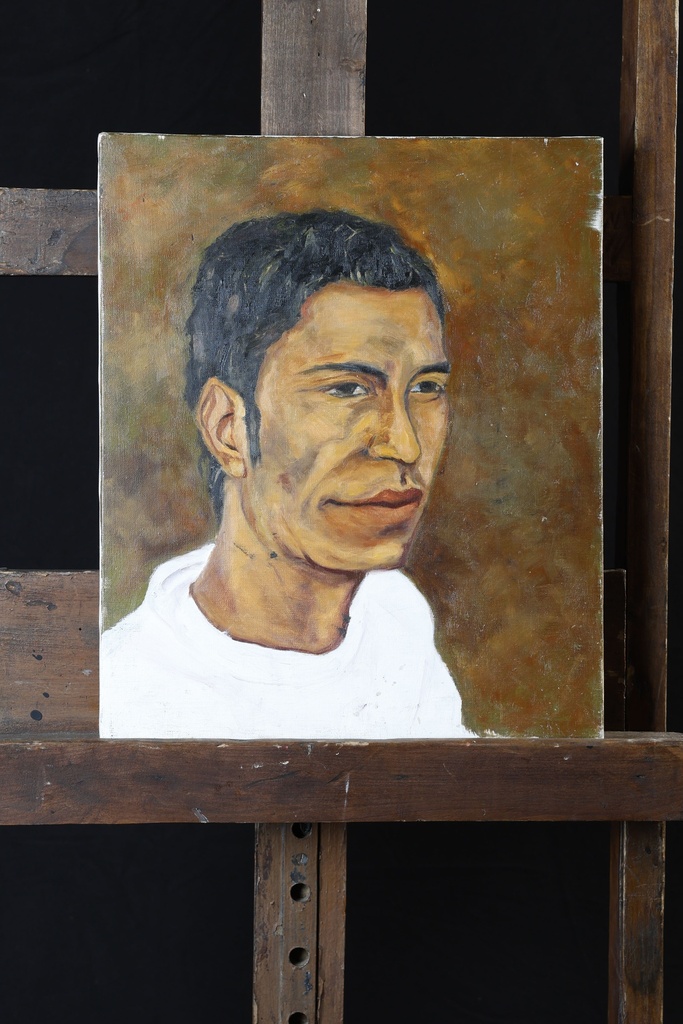 Lienzo pintado retrato hombre
