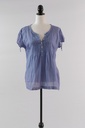 Blusa manga corta azul