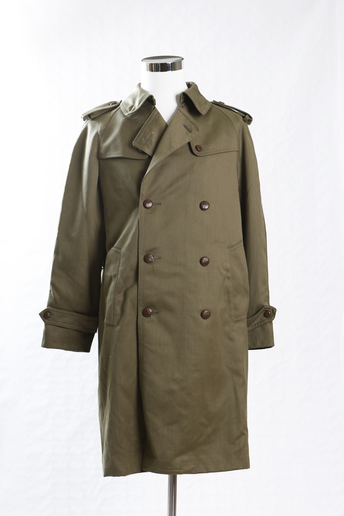 Gabardina verde oscuro militar manga ranglan