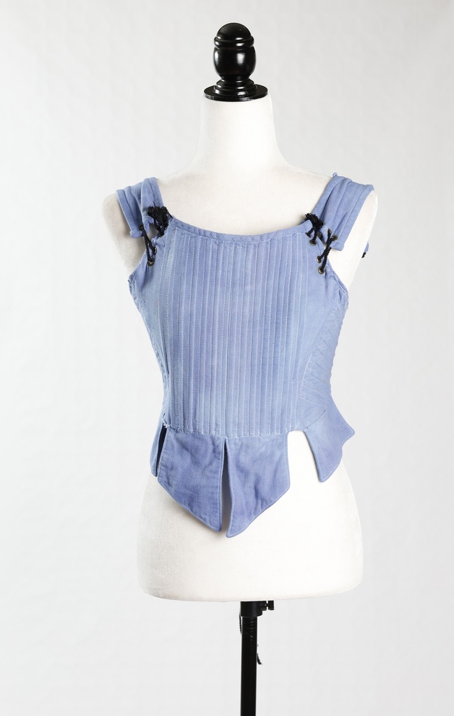Corsé azul tirantes época (Criadas D.Elvira)
