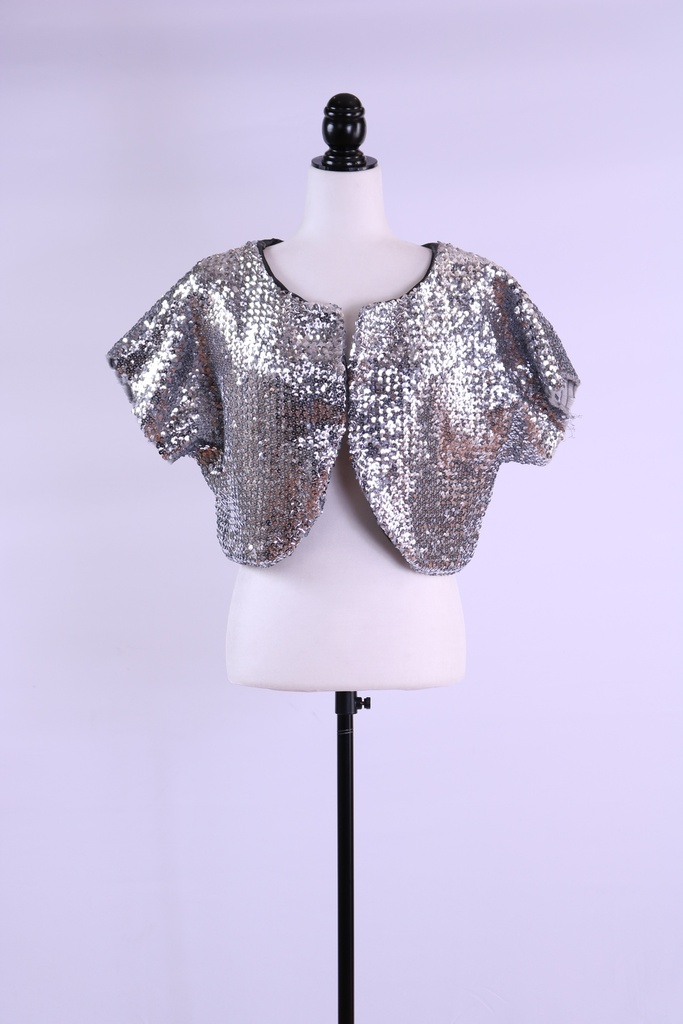 Bolero lentejuela plateada