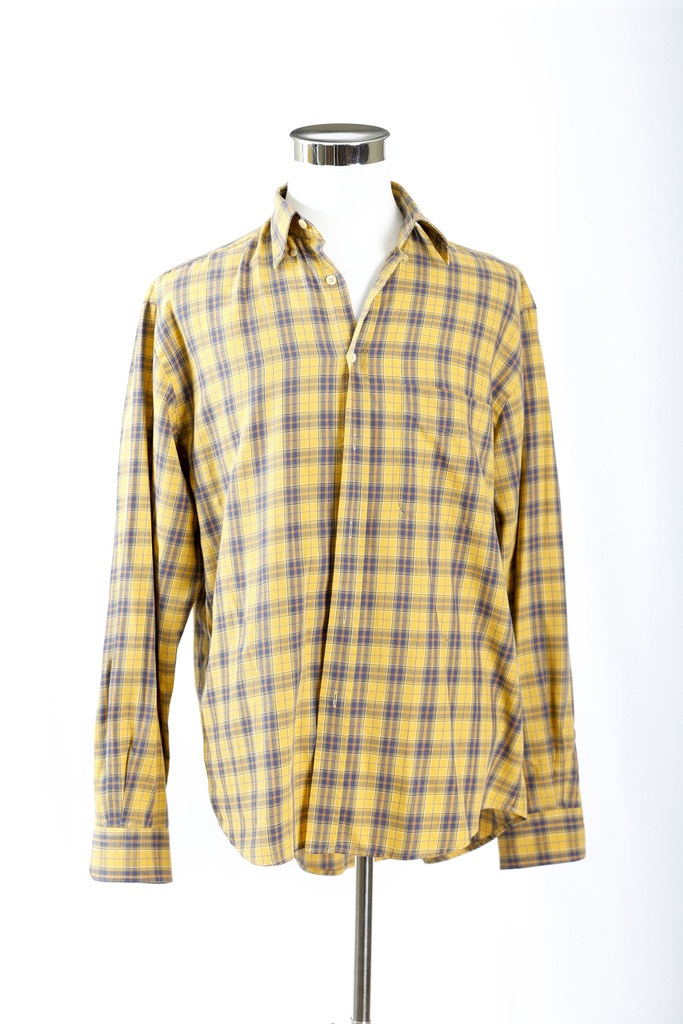 Camisa cuadros amarillo y negro