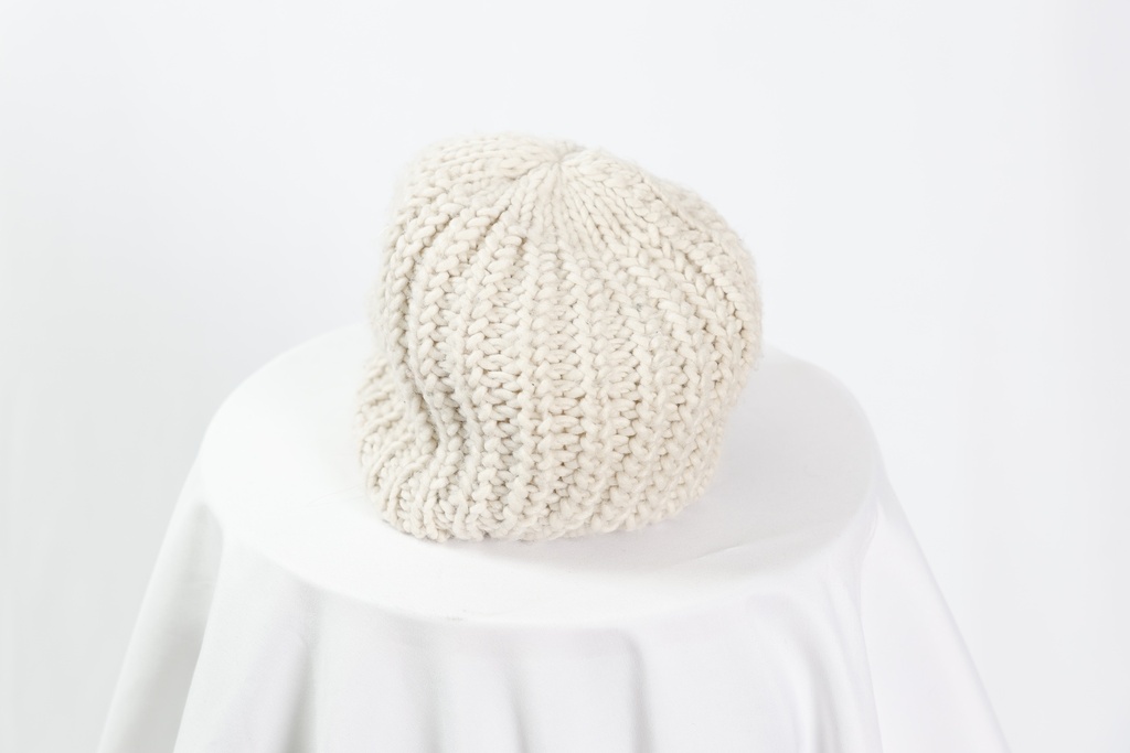 Gorro blanco lana