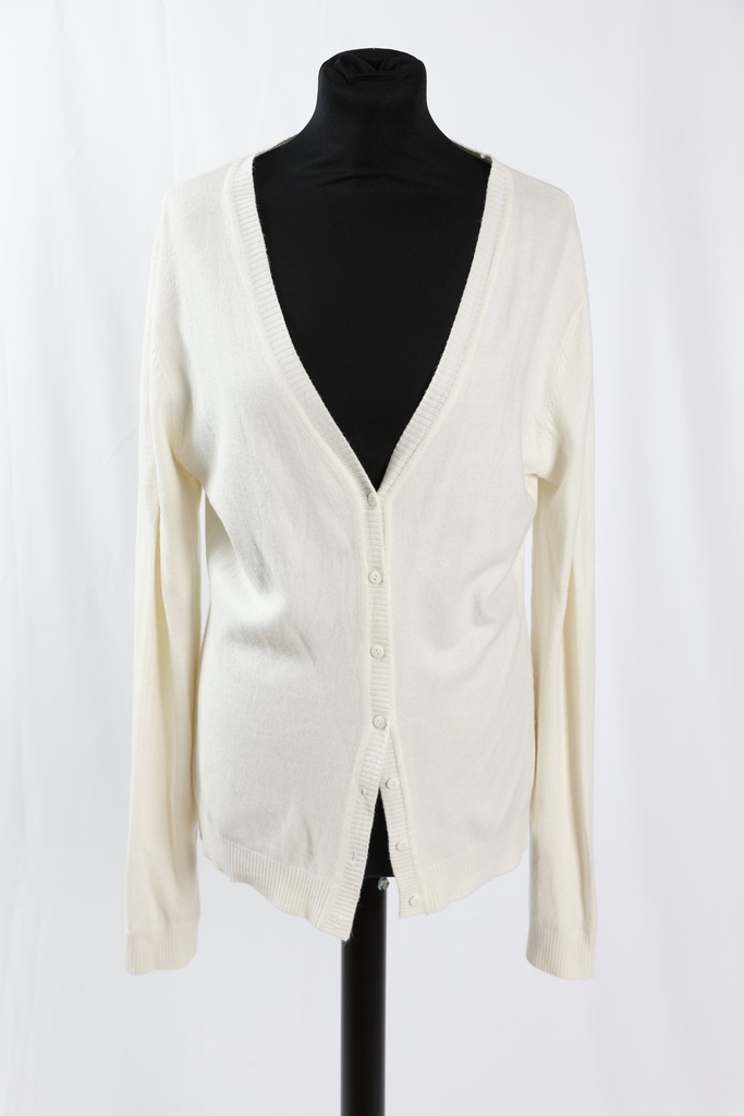Chaqueta blanco punto fino