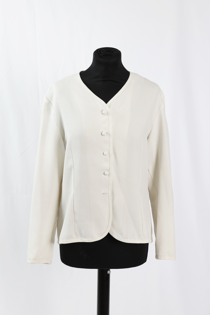 Blusa blanco roto escote pico