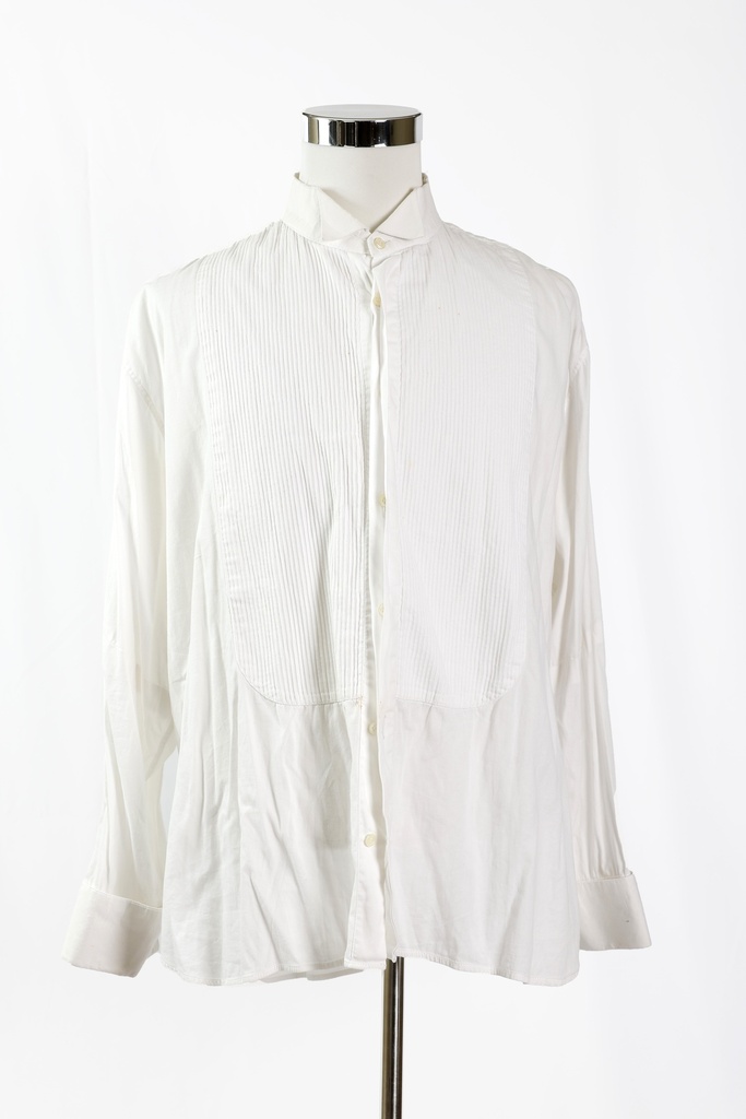 Camisa blanco cuello smoking