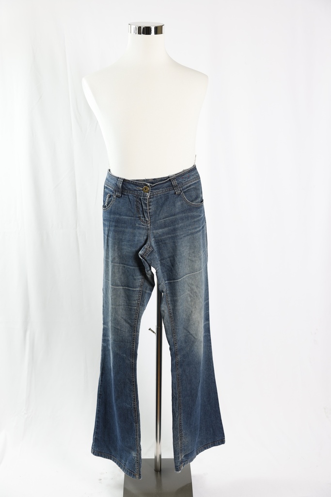 Pantalón campana vaquero azul