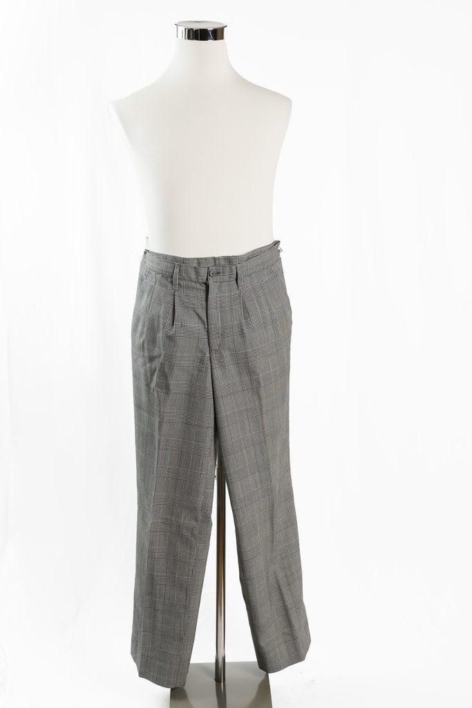 Pantalón pata de gallo blanco y negro