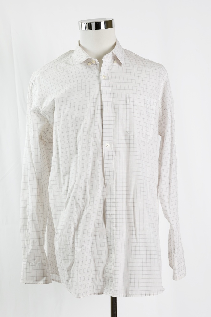Camisa blanco cuadros