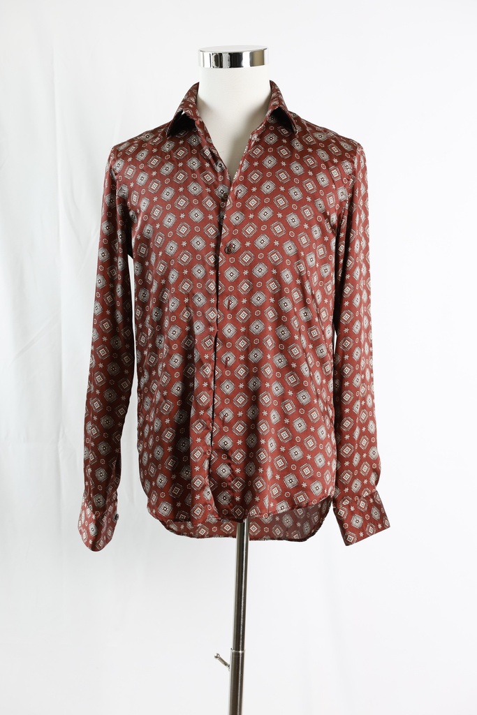 Camisa granate estampado