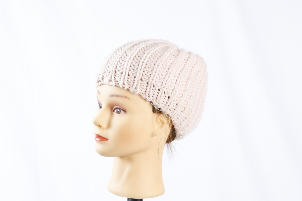 Gorro lana rosa