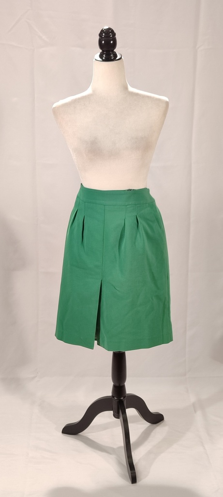 Falda recta verde botella niña