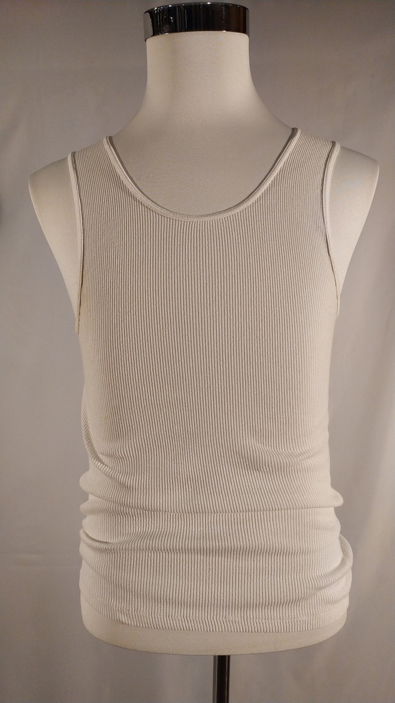Camiseta tirante canalé blanco (Jorge)