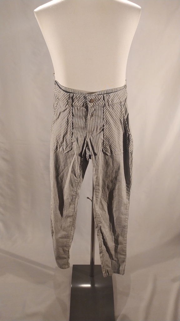 Pantalón algodón rayas azul y blanco(sobrante)