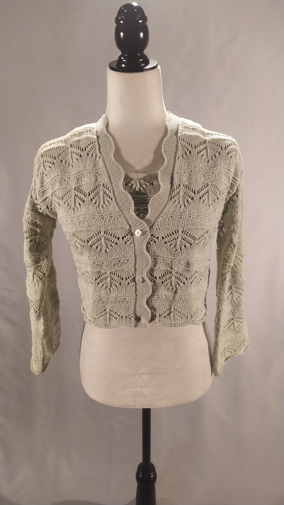 Conjunto chaqueta y camiseta tirantes punto calado(sobrante)